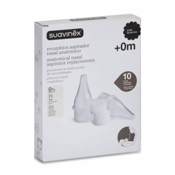 [8426420010801] Recambio Aspirador Nasal Anatómico (10 filtros anatómicos + 10 recambios)