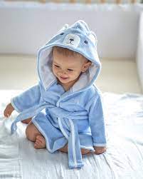 [354370719] SALIDA DE BAÑO ZORRO CELESTE