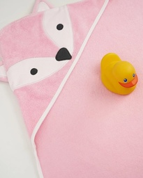 [ABU-21] TOALLA ZORRITO ROSADO