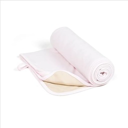 [1030033021012] MANTA REVERSIBLE XL 110X100 ROSA PASTEL/ARENA SÓLIDO UNICA