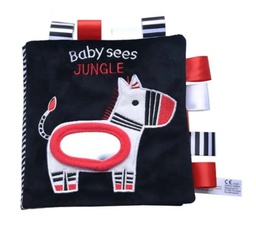 [CUR026] LIBRO SENSORIAL ROJO Y NEGRO JUNGLE