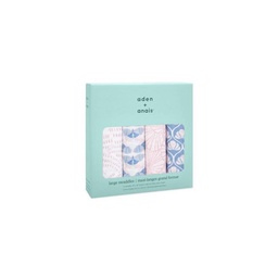 [ASWC40011] mantas de muselina clásica deco 4-pack