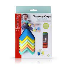 [315084] Tazas de apilamiento sensorial y juego de pelotas