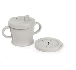 [9420060206463] TAZA 3 EN 1 DE SILICONA SIP-N-SNACK - PLOMO