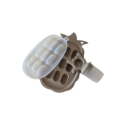 [LF-WB11231-GRI] SET CUBETA DE PIÑA CON CHUPON ALIMENTADOR GRIS  (2 PZS)