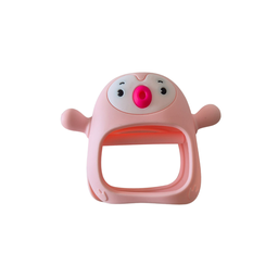 [LF-WB206-ROS] MORDEDOR DE SILICONA PINGÜINO ROSADO 