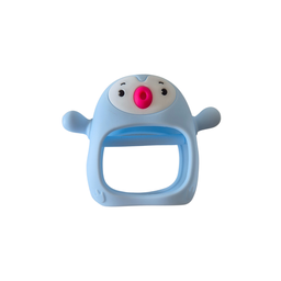 [LF-WB206-AZU] MORDEDOR DE SILICONA PINGÜINO AZUL