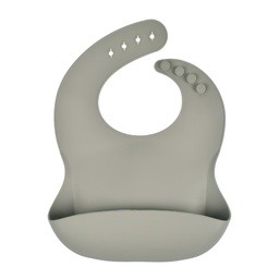 [LF-WB01887-GRI] BABERO DE SILICONA GRIS