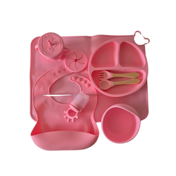 [LF-WB02160-ROS] SET ALIMENTADOR COMPLETO ROSADO (7 PZS)