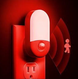 [RED002] LUZ ROJA CON SENSOR DE MOVIMIENTO