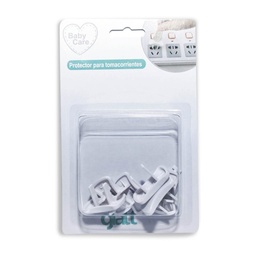 [6598745258748] TAPA ENCHUFES DE SEGURIDAD 2 PINES CON LLAVE BLISTER 6UND.