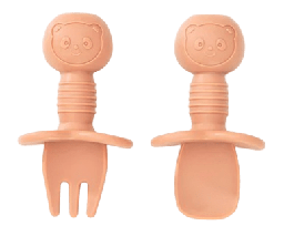 [ALIMC010] SET MINI CUCHARA Y TENEDOR ROSADO