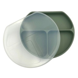 [ALIMC017] PLATO ANTIDESLIZANTE CON TAPA VERDE