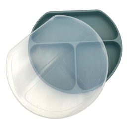 [ALIMC020] PLATO ANTIDESLIZANTE CON TAPA CELESTE