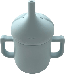 [ALIMC036] VASO SILICONA ELEFANTE CELESTE