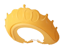 [QORI037] GORRO DE BAÑO CORONA AMARILLO