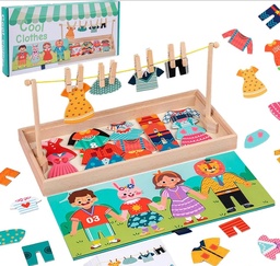 [QORI118] TENDEDERO DIDÁCTICO DE MADERA